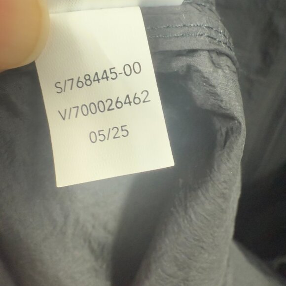 Athleta Black hooded Longline Parka rain jacket full zip relaxed Light  sz XL - Picture 10 of 12